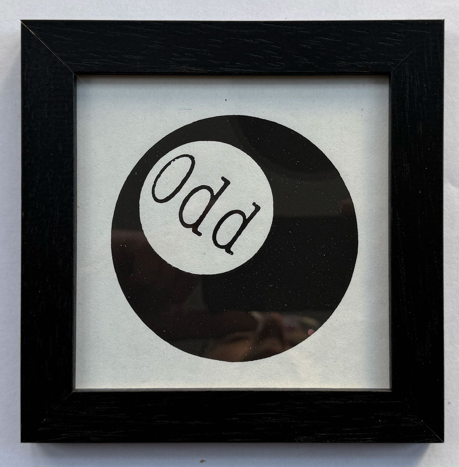 Odd Ball - Original Hand-Printed Black Relief Art Print